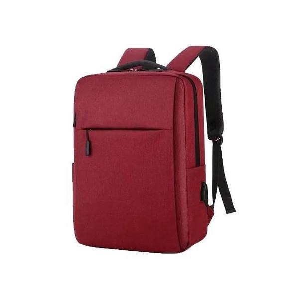 Imagem de Mochila Notebook Slim Reforçada Usb Fone Premium Vermelha