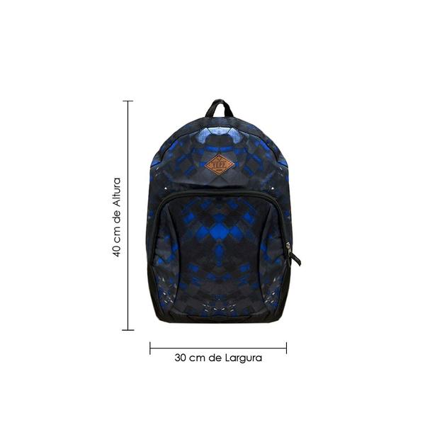 Imagem de Mochila Notebook Versatil Unissex Preta E Azul