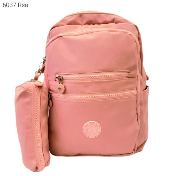 Imagem de Mochila Nylon Tactel Impermeável Superleve com Divisões e Necessaire / Estojo 6037