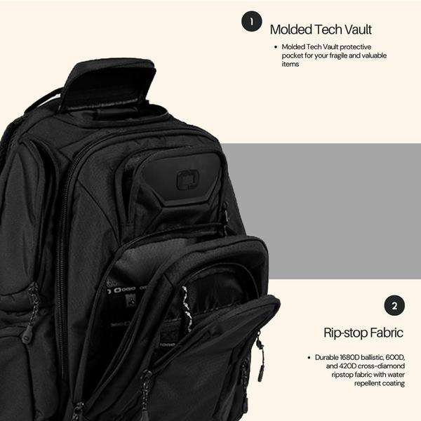 Imagem de Mochila OGIO Renegade PRO 25L com compartimento para laptop 17"