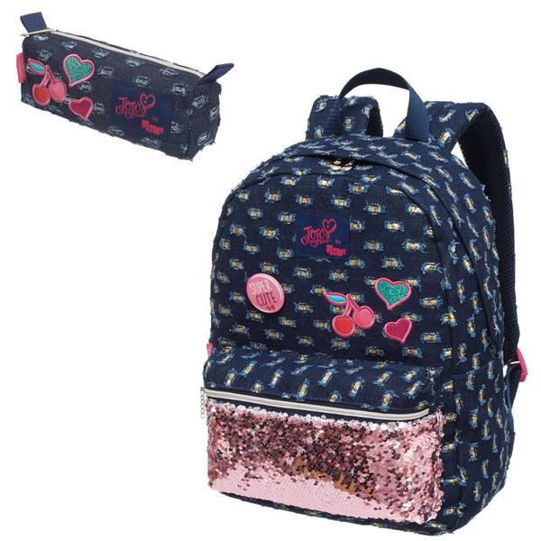 Mochila Pack Me Jojo Siwa com estojo Imagem de Mochila Pack Me Jojo Siwa com estojo