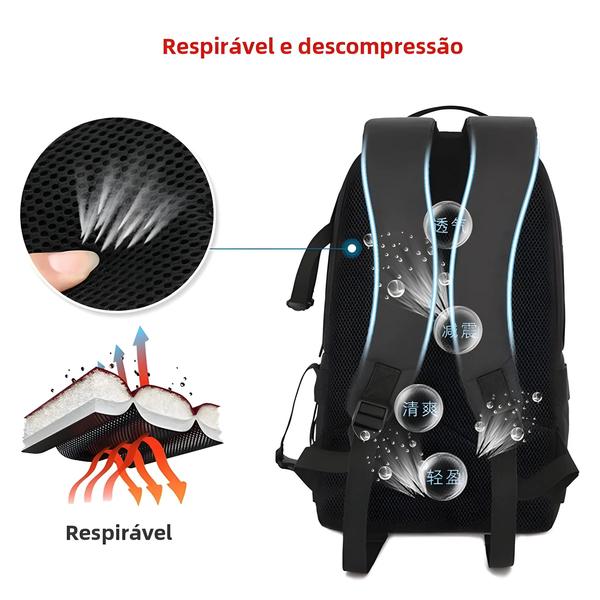 Imagem de Mochila para Câmera de Vídeo à Prova d'Água e Choque - com Capa para Tripé Acolchoada