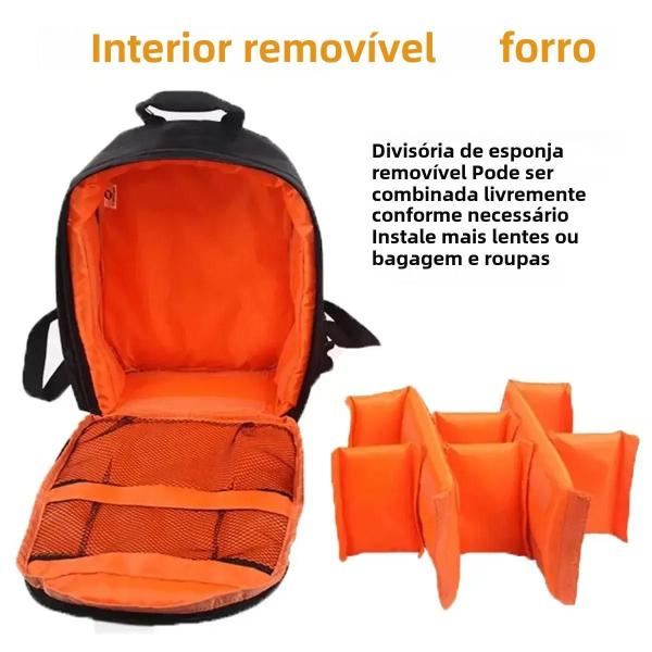 Imagem de Mochila Para Câmera Dslr Slr, À Prova D'água, Grande Capacidade, Para Canon, Nikon, Sony, Leve,