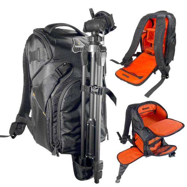 Mochila para Camera Fotografica Lente Tripé Fancier Kingkong30 + Capa de Chuva Imagem de Mochila para Camera Fotografica Lente Tripé Fancier Kingkong30 + Capa de Chuva