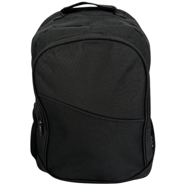 Imagem de Mochila Para Escola Faculdade Bolsa Resistente Basica para Notebook All Black com Bolso Lateral