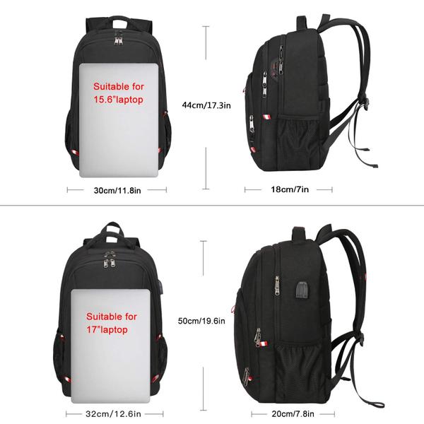 Imagem de Mochila para laptop Della Gao Business Travel com carregamento USB de 15 polegadas