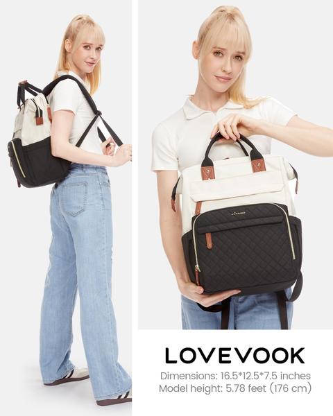 Imagem de Mochila para laptop LOVEVOOK impermeável 15,6" para mulheres