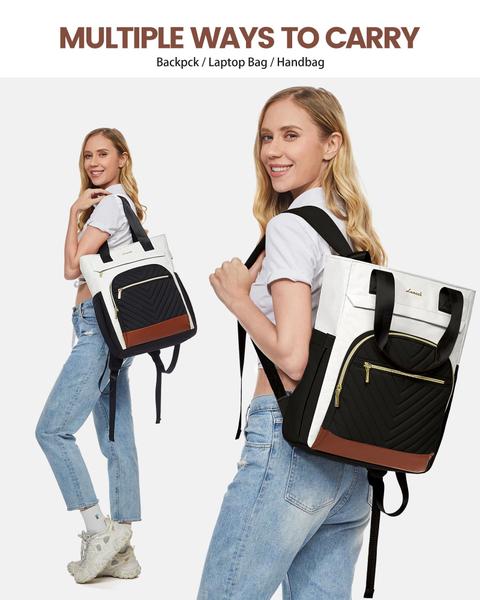 Imagem de Mochila para laptop LOVEVOOK para mulheres, bolsa de trabalho de 15,6"