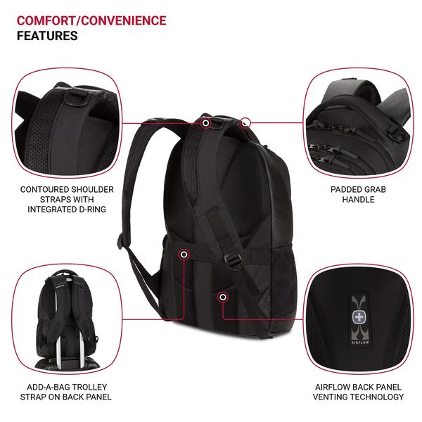 Imagem de Mochila para laptop SwissGear Cecil 5505 Black Hex 16