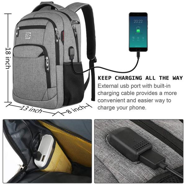 Imagem de Mochila para laptop Volher Business Travel Anti Theft 15.6