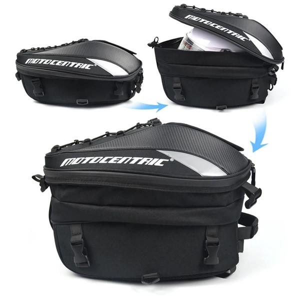 Imagem de Mochila para Motocicleta de Alta Capacidade 37L - Bolsa Multifuncional para Assento Traseiro