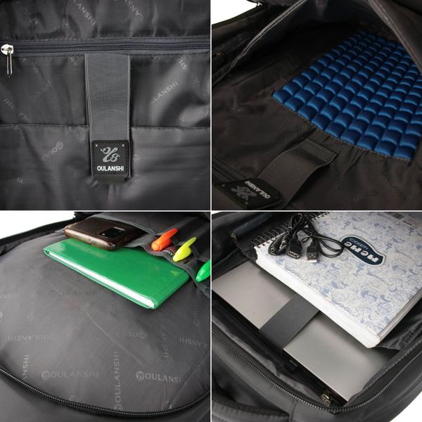 Imagem de Mochila para Notebook 15,6 Polegadas Grande com USB e Fone Ouvido