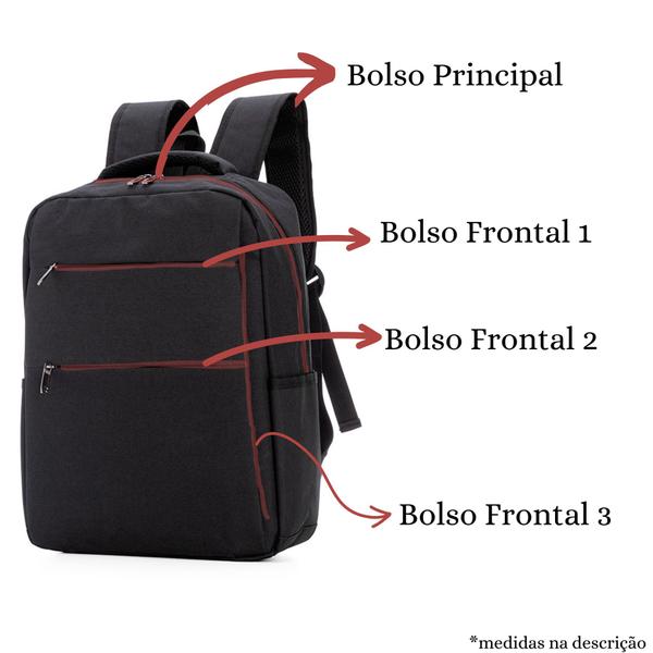 Imagem de Mochila Para Notebook Executiva Até 17 Polegadas