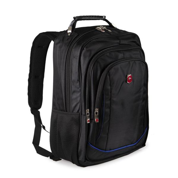 Imagem de Mochila para Notebook Executiva Swissland SL04002 em Poliester Reforçada 18" Preto com Azul