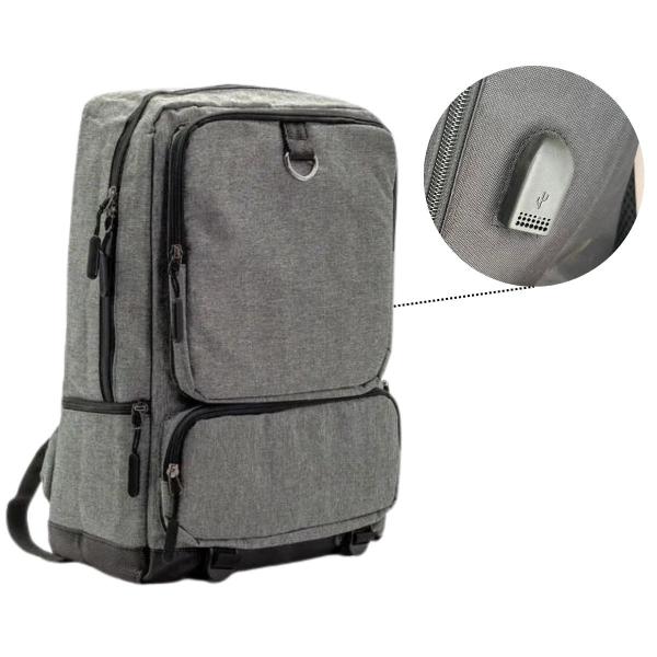 Imagem de Mochila Para Notebook Impermeável Executivo Com Entrada USB