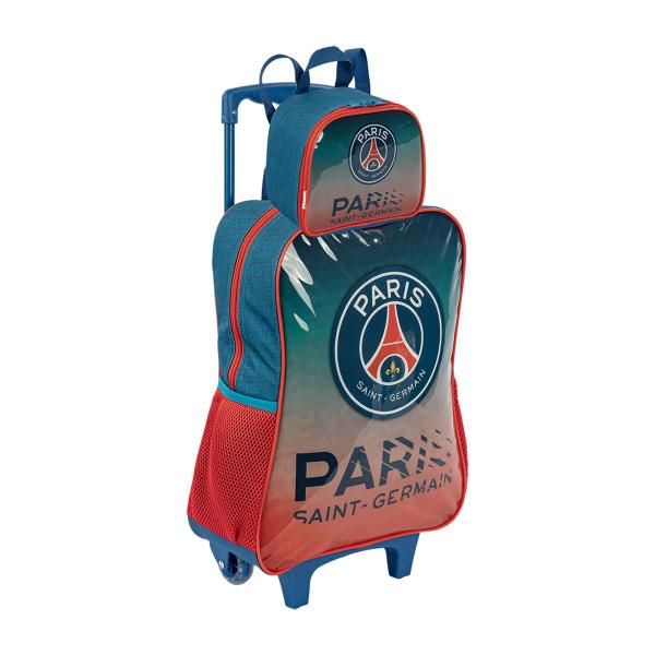 Imagem de Mochila Paris Saint-Germain PSG rodinha lancheira escolar