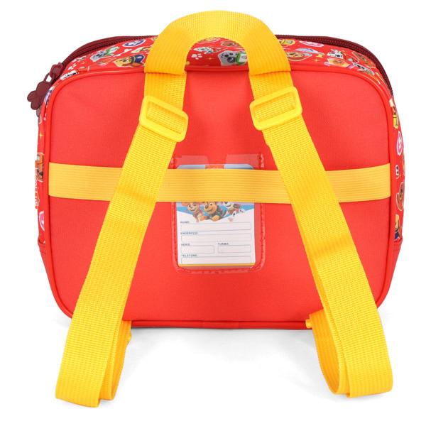 Imagem de Mochila Patrulha Canina De Alças + Lancheira Infantil Veludo Vermelho