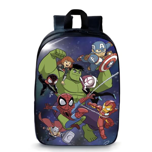 Imagem de Mochila  pequena pré escolar creche infantil anime hulk e amigos