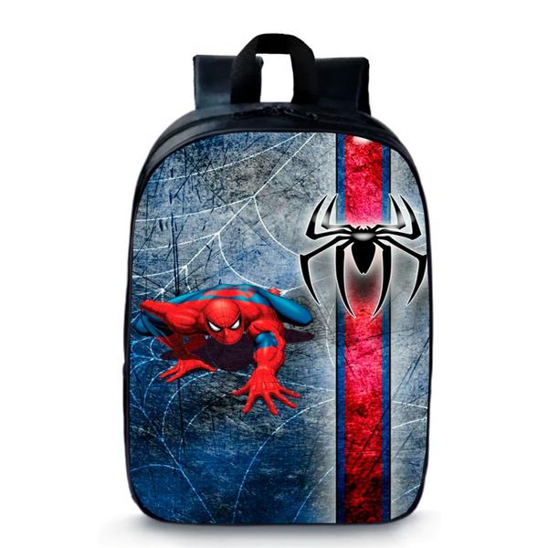 Imagem de Mochila Pequena Pré-escolar Homem Aranha Moda Infantil Bolsa Spider Man Novidade