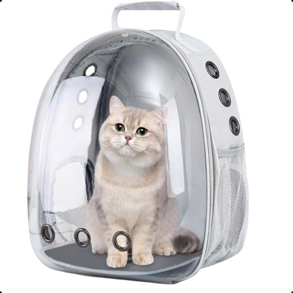 Imagem de Mochila Pet Transporte Visão Panoramica Gato Cachorro 6 Kg