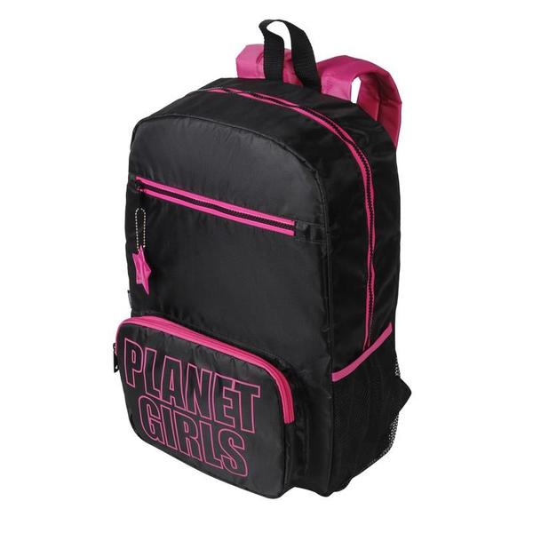 Imagem de Mochila  Planet Girls Grande Black + Pink