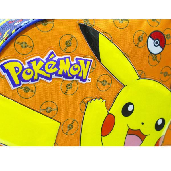 Imagem de Mochila Pokémon Alças Infantil Com Estojo Triplo Kit Escolar