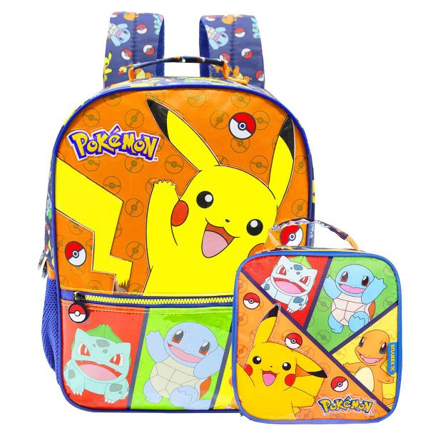 Imagem de Mochila Pokémon Alças Infantil Com Lancheira Térmica Escolar