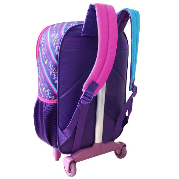 Imagem de Mochila Polly Pocket Escolar De Rodinhas Meninas Infantil