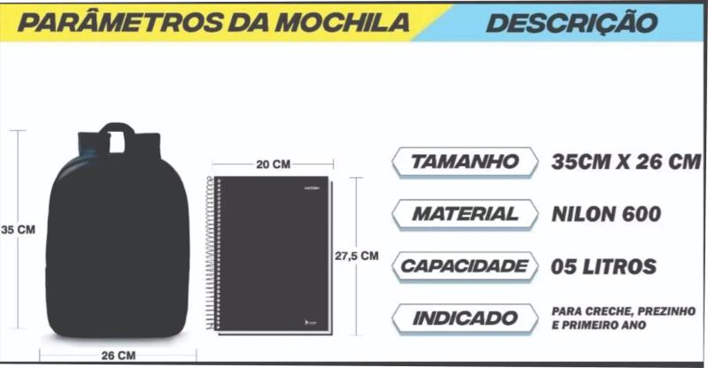 Imagem de Mochila Pré Escola Pequena  Infantil Creche Super Heróis Geek Skin 0051