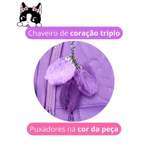 Imagem de Mochila Rebecca Bonbon Reforçada Nova 2025 Tendência Infantil Juvenil Escolar Passeio