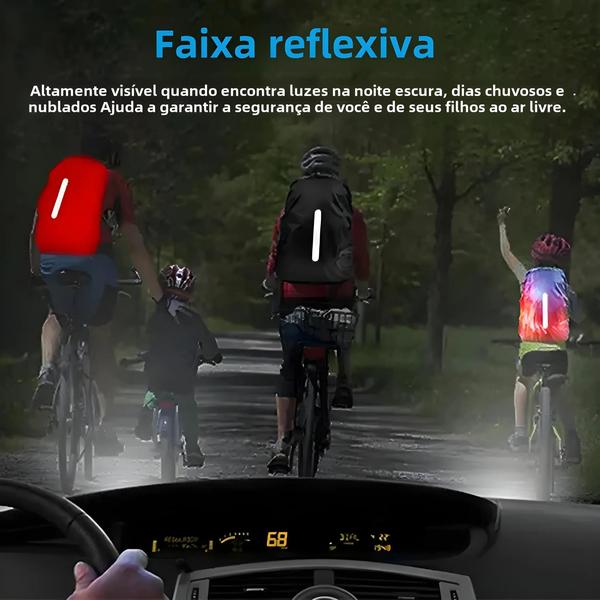 Imagem de Mochila Reflexiva À Prova D'água Capa De Chuva Para Ciclismo Noturno Acampamento Caminhadas 10-70L