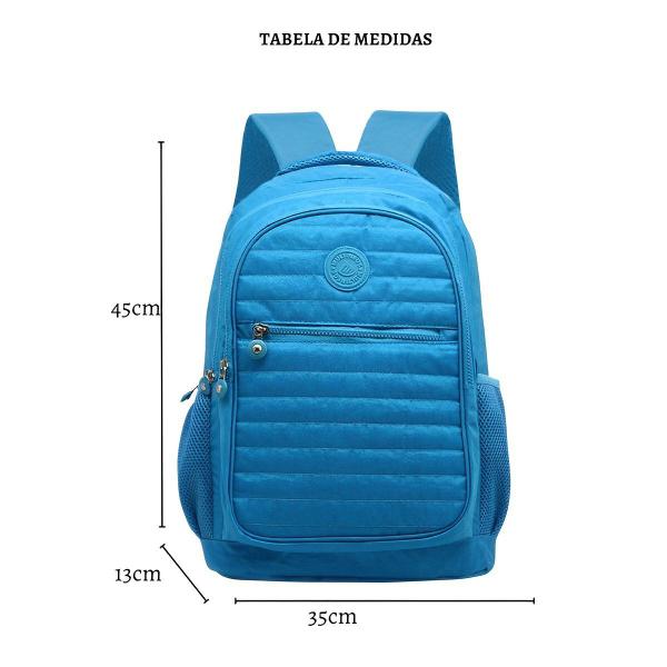 Imagem de Mochila Reforçada Notebook Impermeavel Estilosa Moda Casual Escolar Média Alça Costa Acolchoada Bolsa Trabalho Faculdade