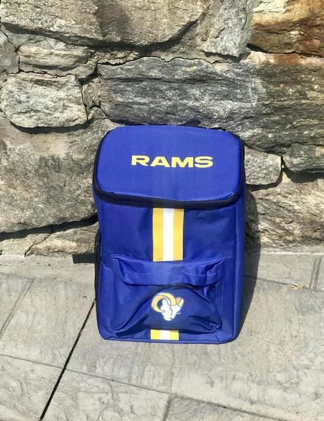 Imagem de Mochila refrigeradora FOCO LA Rams, portátil, isolada, 24L, 36 latas