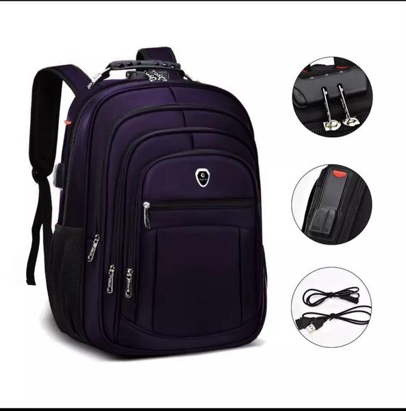 Imagem de Mochila Resistente Executiva Unisex Notebook Impermeável com saída USB e Fone de Ouvido