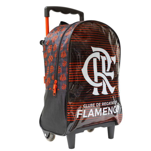 Imagem de Mochila Rodinha Infantil 14 Escolar Menino Futebol Flamengo Xeryus 10991