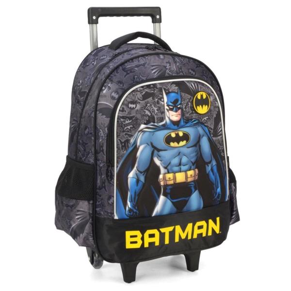 Imagem de Mochila Rodinha Infantil Batman Dc Luxcel Escolar + Máscara