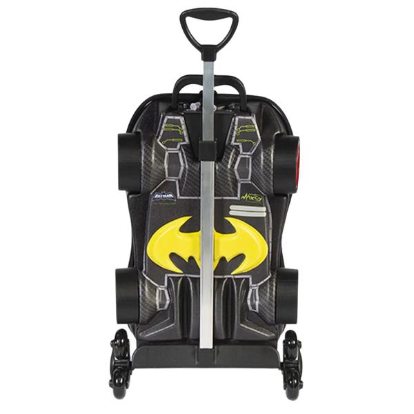 Imagem de Mochila Rodinha Tripla Batman Chrome 3d Maxtoy