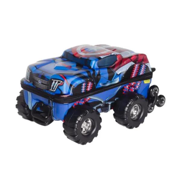 Imagem de Mochila Rodinha Tripla Capitão América Monster Trucks 3D