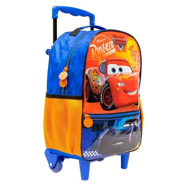 Imagem de Mochila Rodinhas Escolar Carros Mcqueen 3D - Xeryus