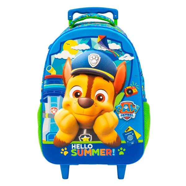 Imagem de Mochila Rodinhas Escolar Chase Paw Patrol ul 3D - Xeryus