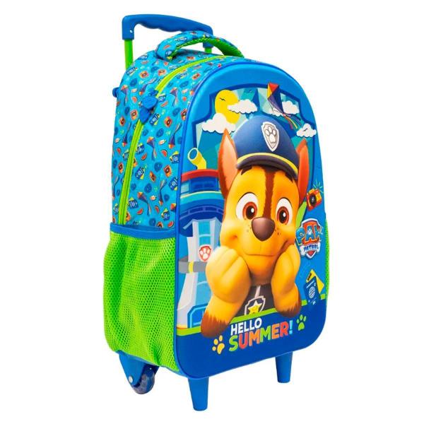 Imagem de Mochila Rodinhas Escolar Chase Paw Patrol ul 3D - Xeryus