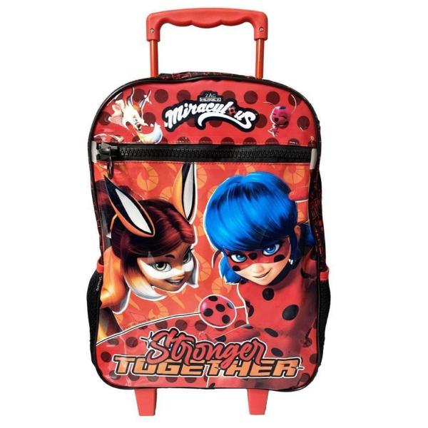 Imagem de Mochila Rodinhas Escolar Miraculous Ladybug Rena Dermiwil