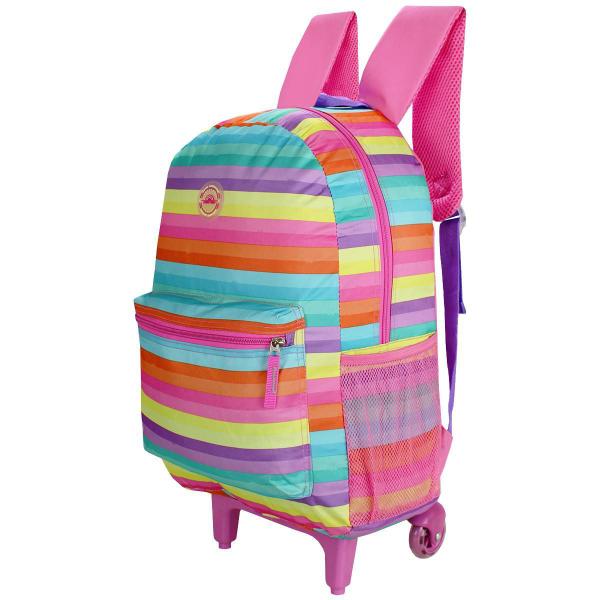 Imagem de Mochila Rodinhas Infantil Estampada - Resistente e Prática