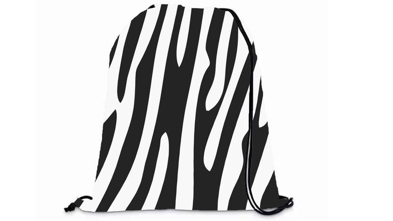 Imagem de Mochila Saco Personalizada Academia Estampa Zebra