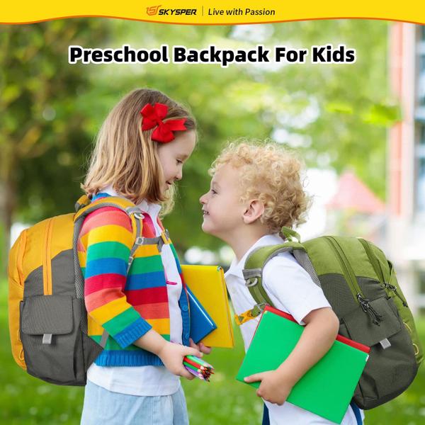 Imagem de Mochila SKYSPER Kids 10L para crianças e viagens pré-escolares amarela