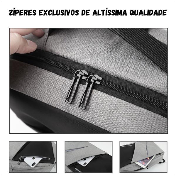 Imagem de Mochila Slim Impermeável Notebook 13.3 15.6 Executiva Masculina Feminina Para Laptop Dell Acer Hp Vaio