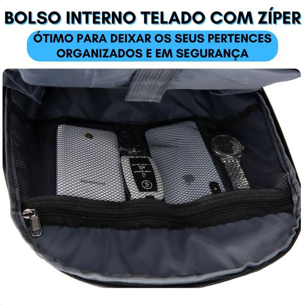 Imagem de Mochila Slim Moderna Notebook Dell Acer Lenovo Impermeável Escolar Urbana 