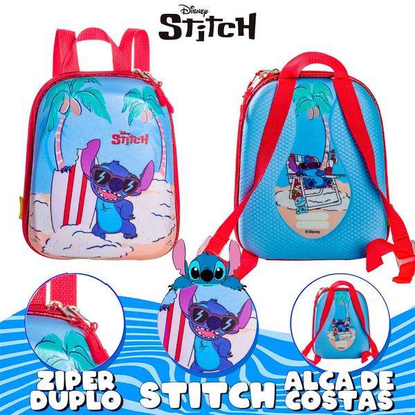 Imagem de Mochila Stitch Disney Passeio Escolar De Costas Reforçada Infantil Menina - Diplomata