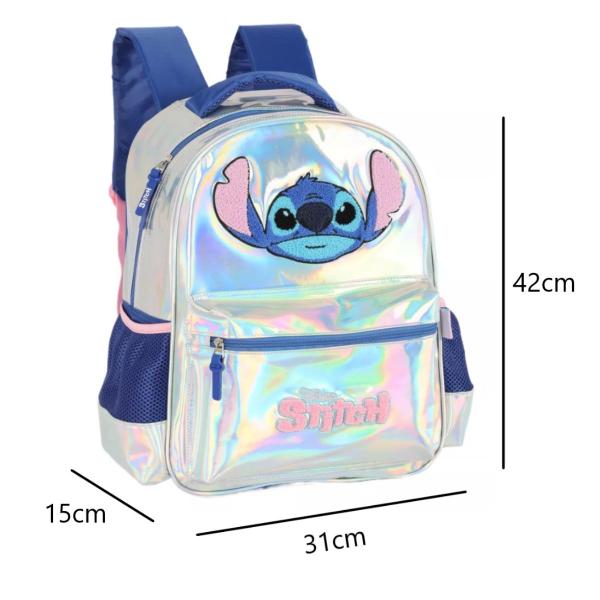 Mochila Stitch Holográfica Disney Lilo Infantil Escolar - Luxcel Imagem de Mochila Stitch Holográfica Disney Lilo Infantil Escolar