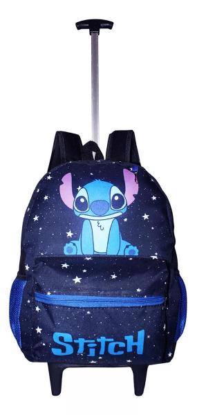 Imagem de Mochila Stitch Lilo Rodinhas Bolsa Infantil escolar juvenil masculina